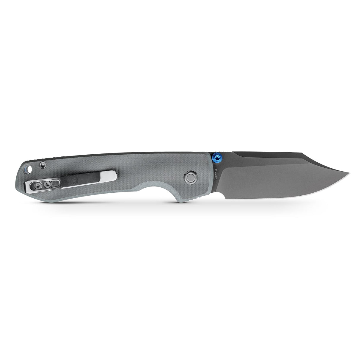 Raccoon 2.0- Top Liner Lock | Grey G10 + Destroyer Grey 14C28N Bowie - A2918