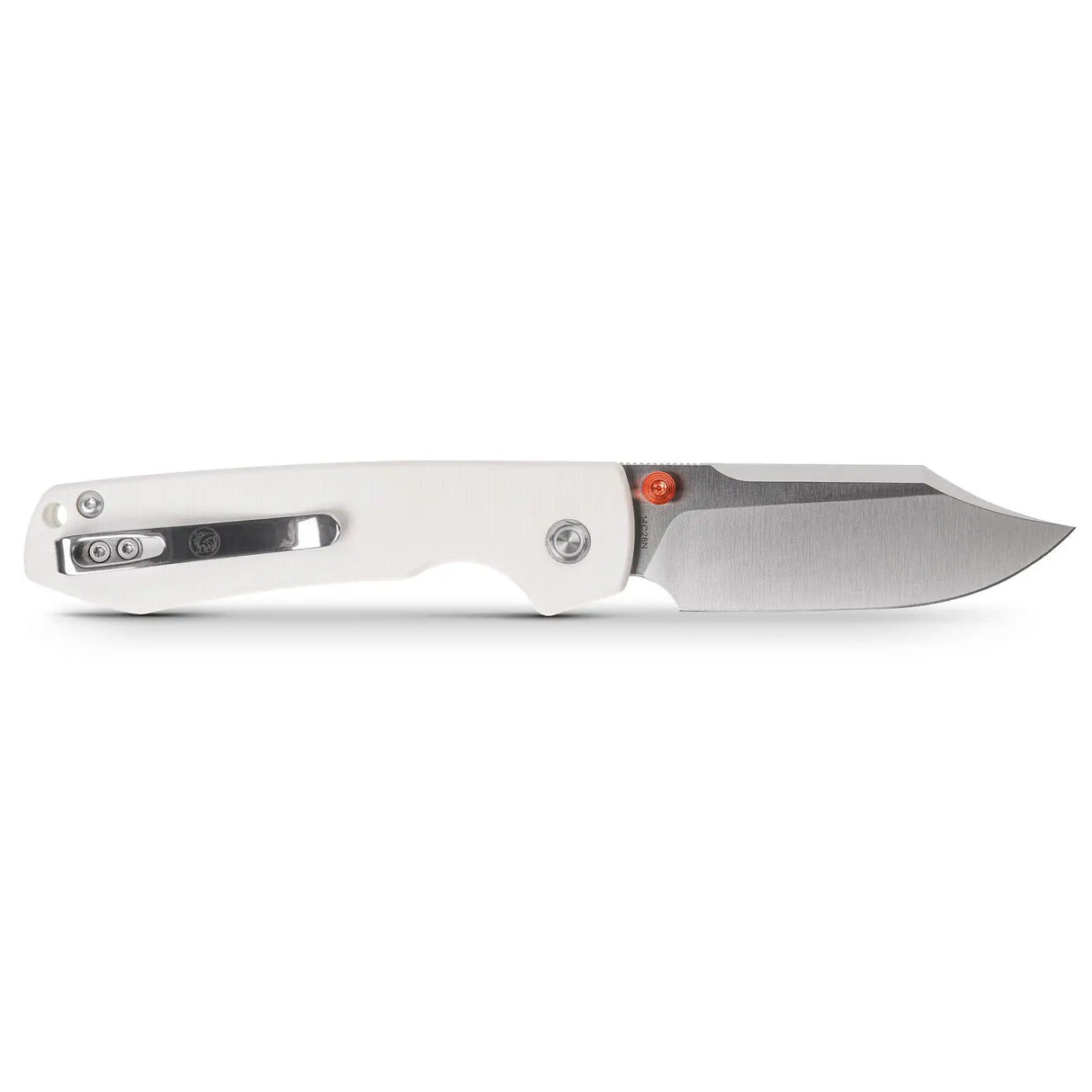 Raccoon - Top Liner Lock | White G10 + 14C28N Bowie - A2912
