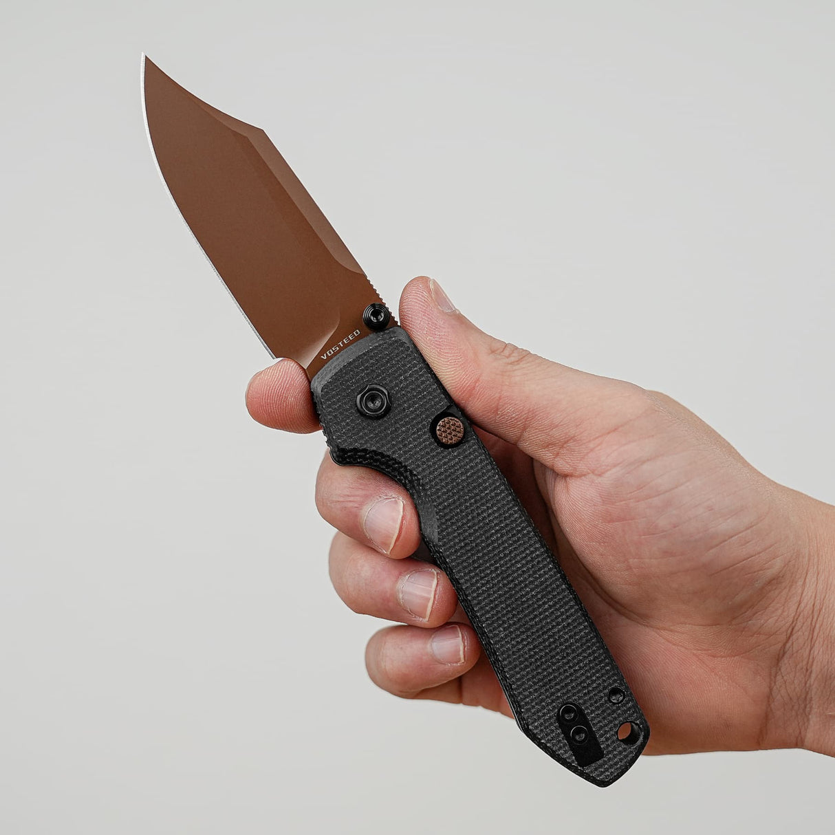 Raccoon 2.0 - Top Liner Lock | Black Micarta + 14C28N Bowie - A2926