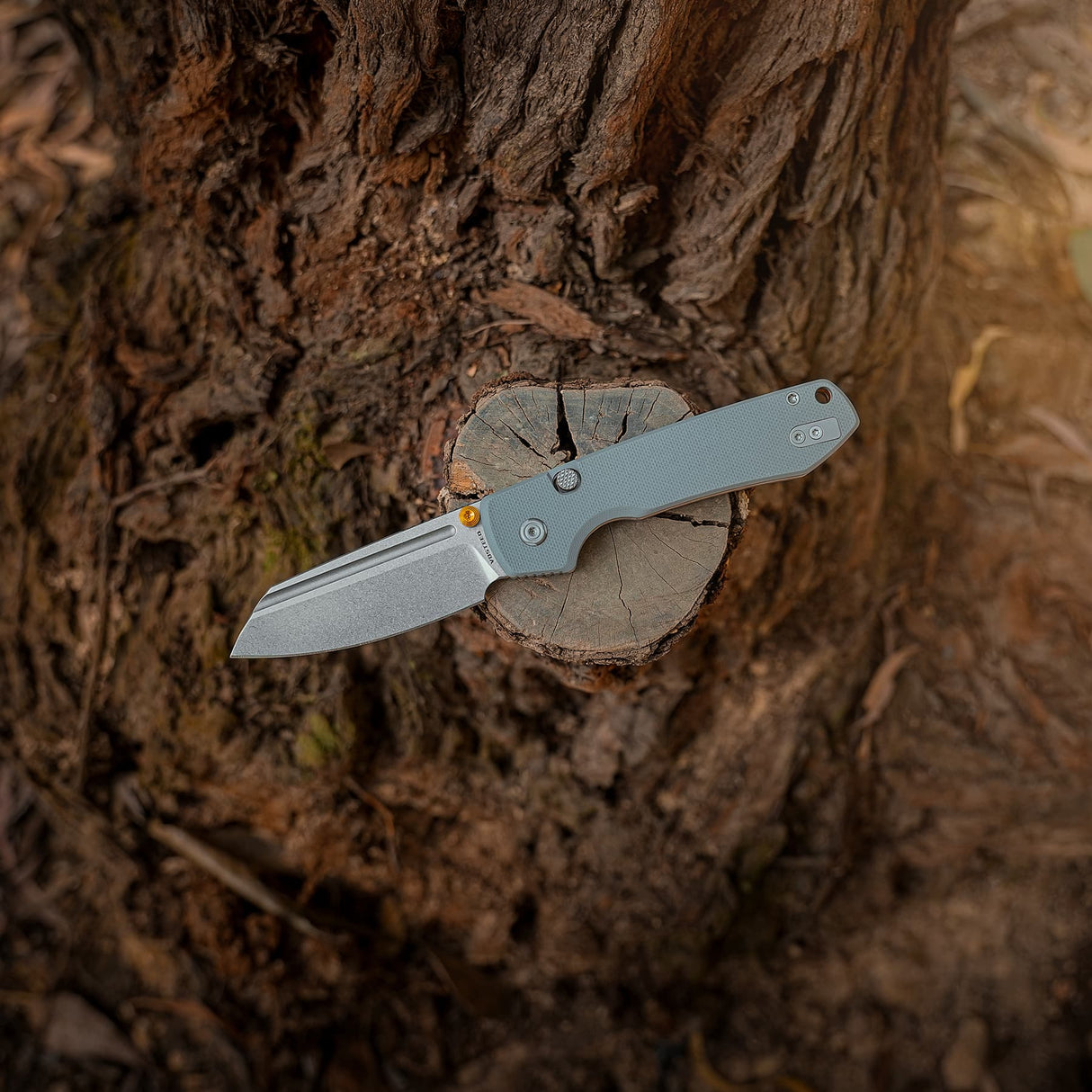 Raccoon 2.0 Top Liner Lock | Grey G10 + Stonewash 14C28N Sheepsfoot - A2930