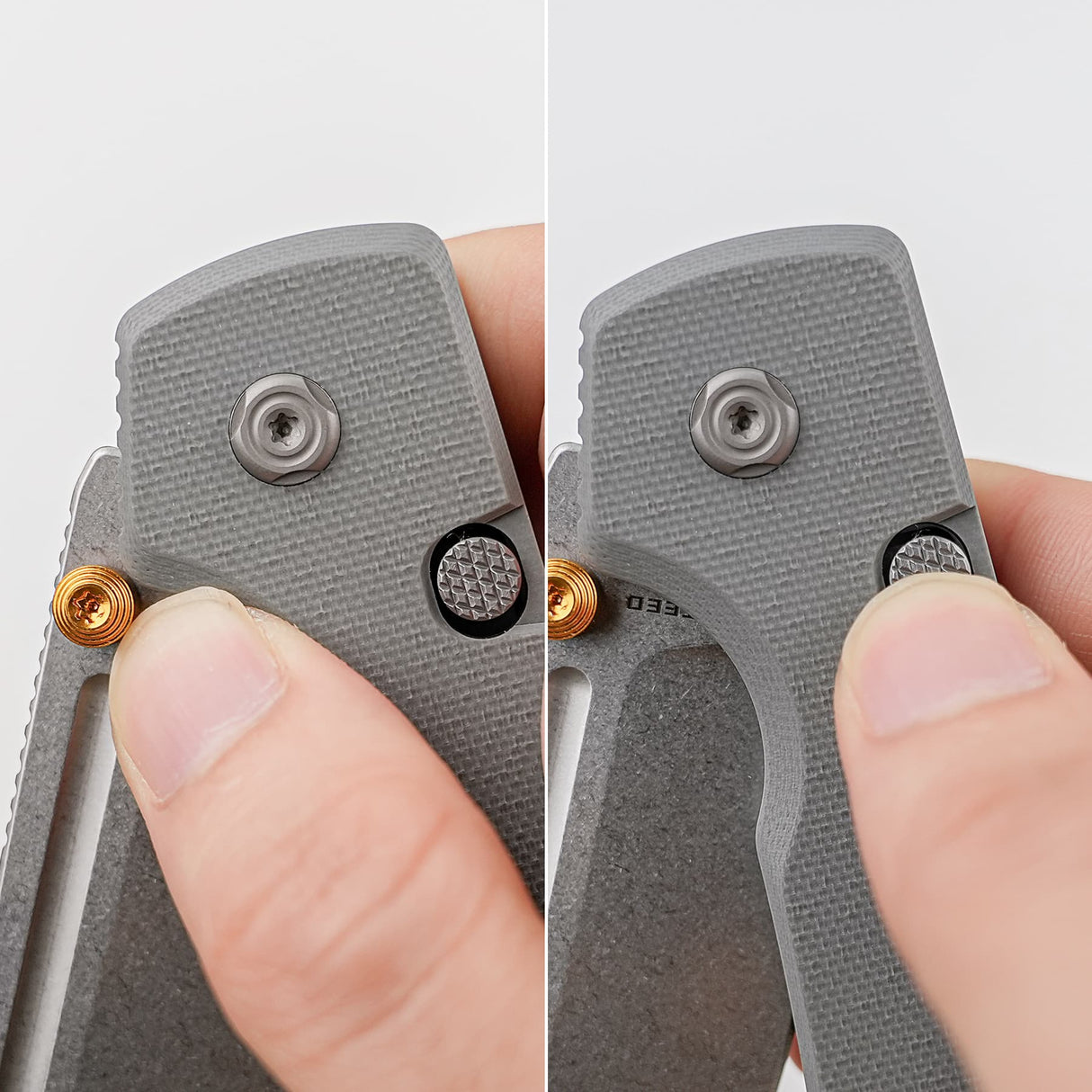 Raccoon 2.0 Top Liner Lock | Grey G10 + Stonewash 14C28N Sheepsfoot - A2930