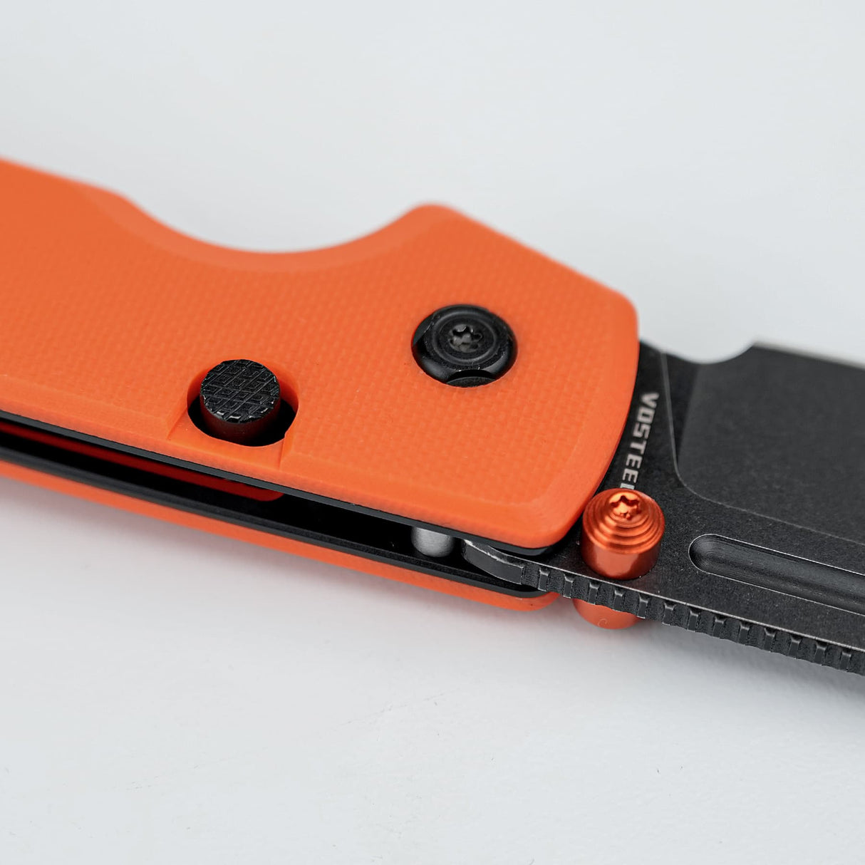 Raccoon 2.0 Top Liner Lock | Orange G10 + Blackwash 14C28N Sheepsfoot - A2931