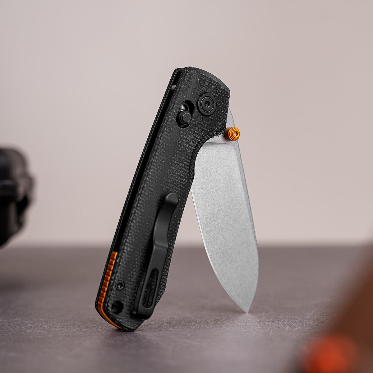 Raccoon Crossbar 2.0 ModSwap™ | Black Micarta + Stonewash Nitro-V - A4906