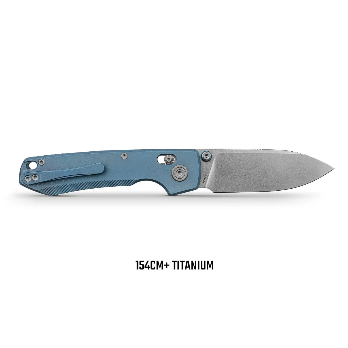 Raccoon TiSlim™ | Blue Ti + Stonewash 154CM