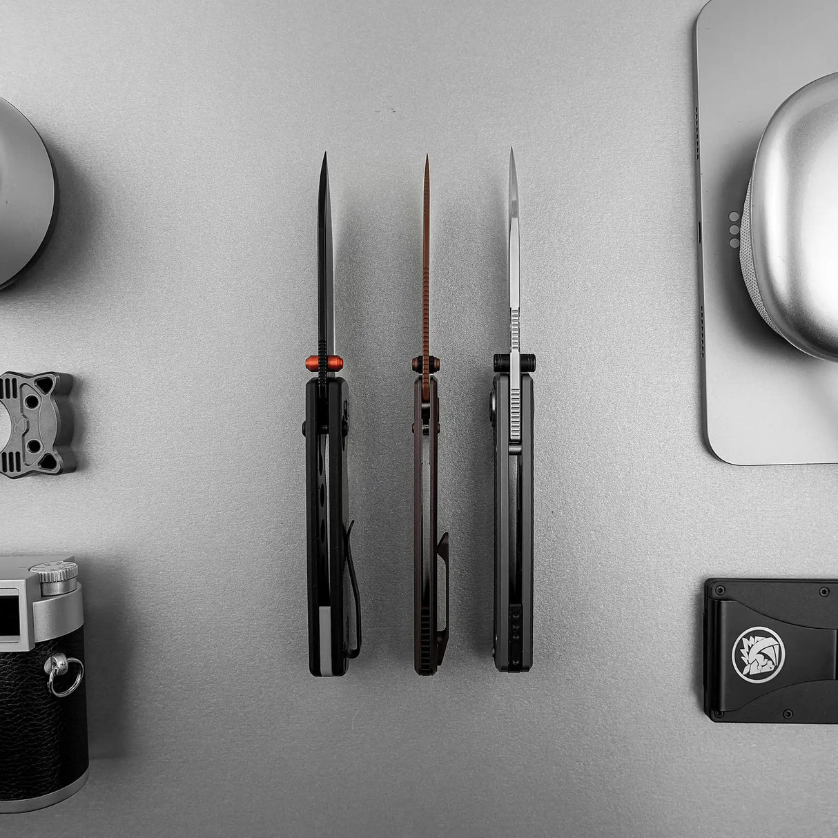 Raccoon TiSlim™ | Dark Red/Purple Ti + Copper Dune 154CM