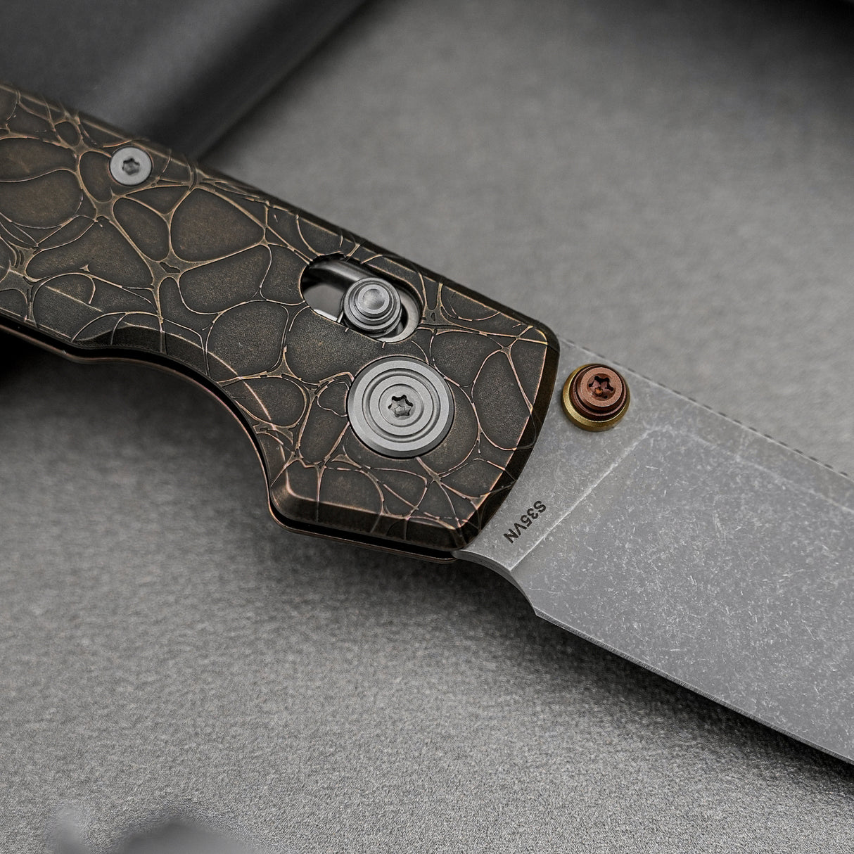 Raccoon TiSlim | Acid Wash Copper Ti + Acid Stonewash S35VN