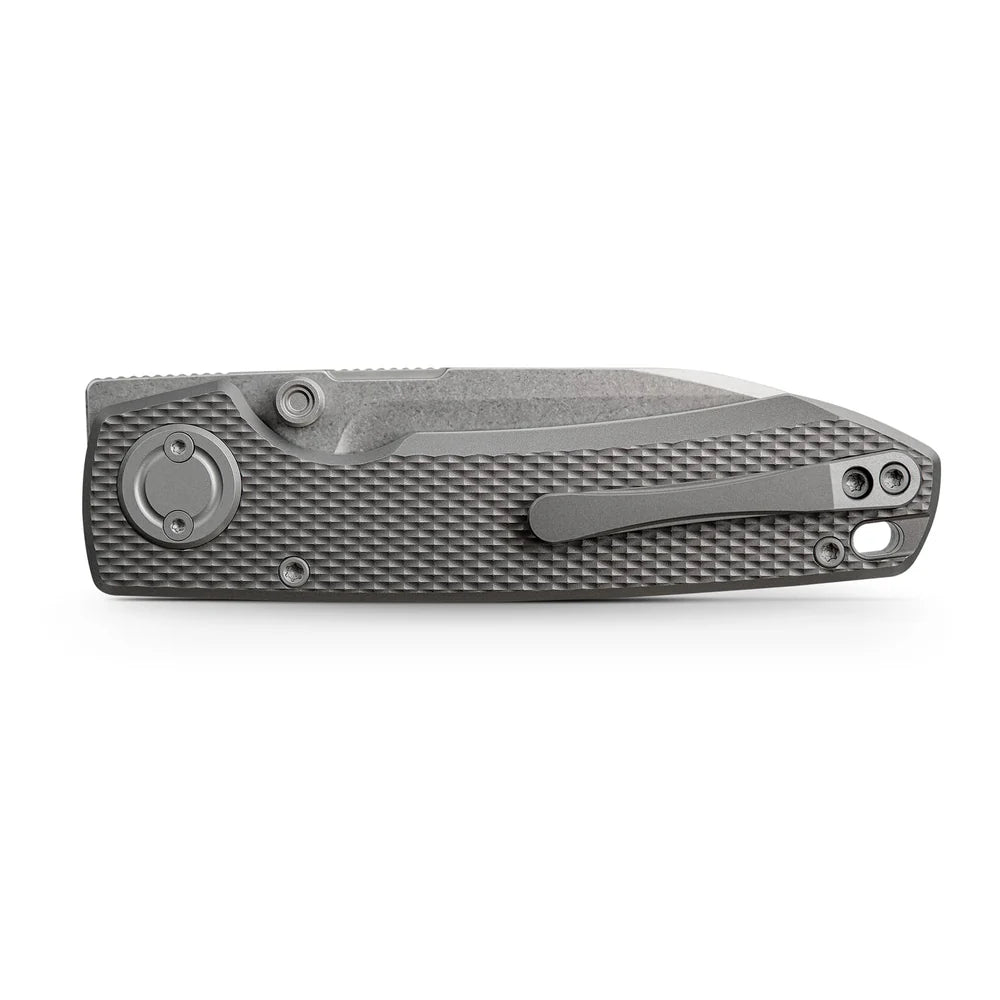 Raccoon V | Dim Grey Titanium + Stonewash Blade