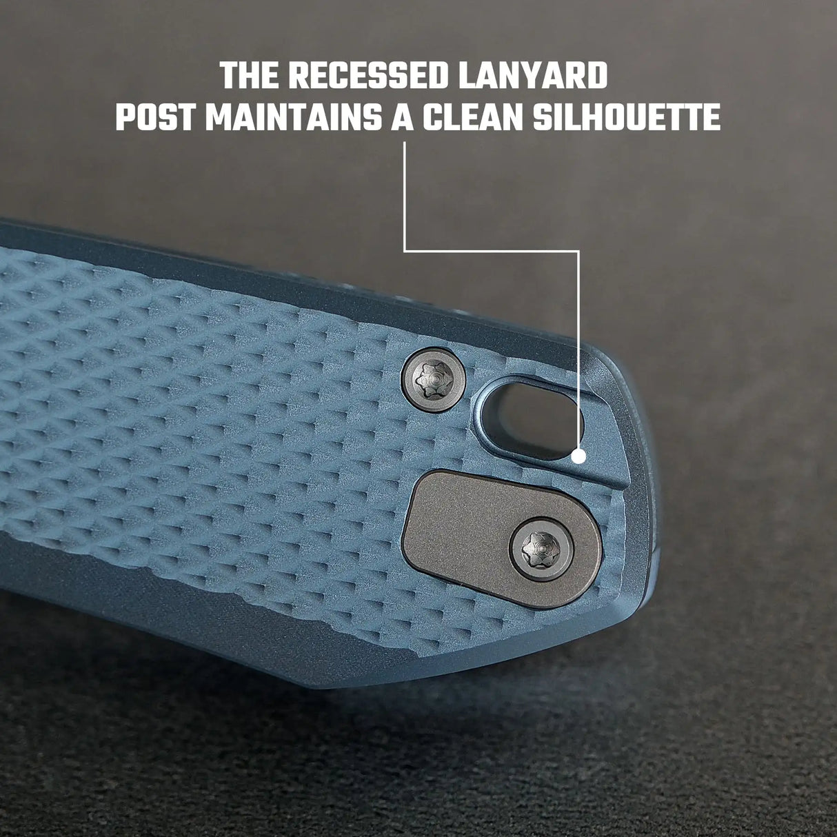 Raccoon V | Blue Titanium + Satin Blade