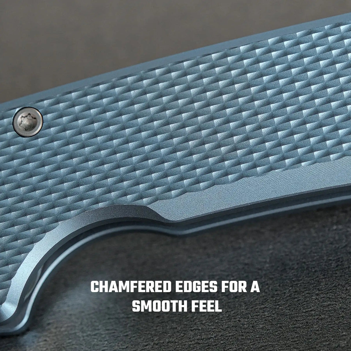 Raccoon V | Blue Titanium + Satin Blade