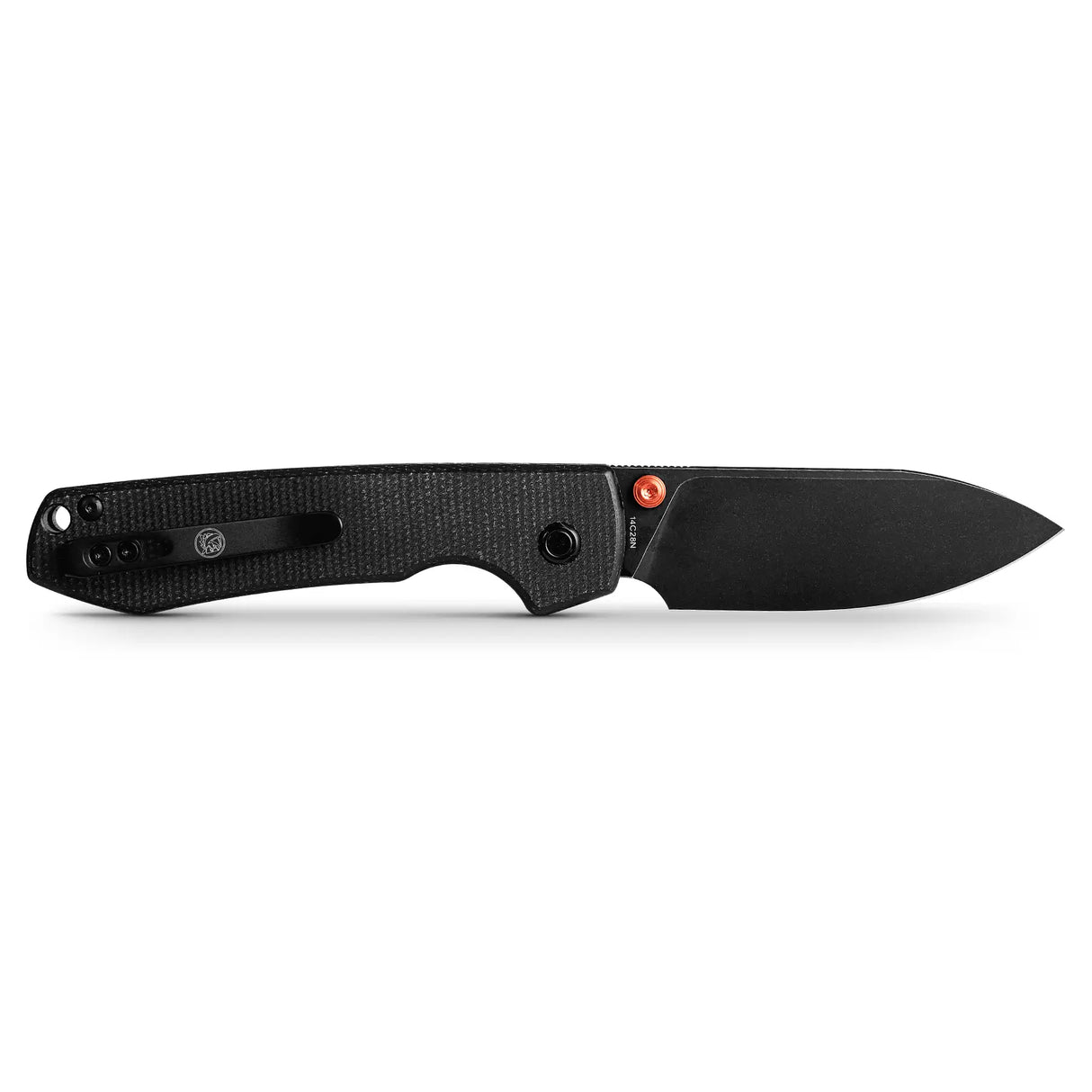 Raccoon - Top Liner Lock | Black Micarta + 14C28N Drop Point - A2902