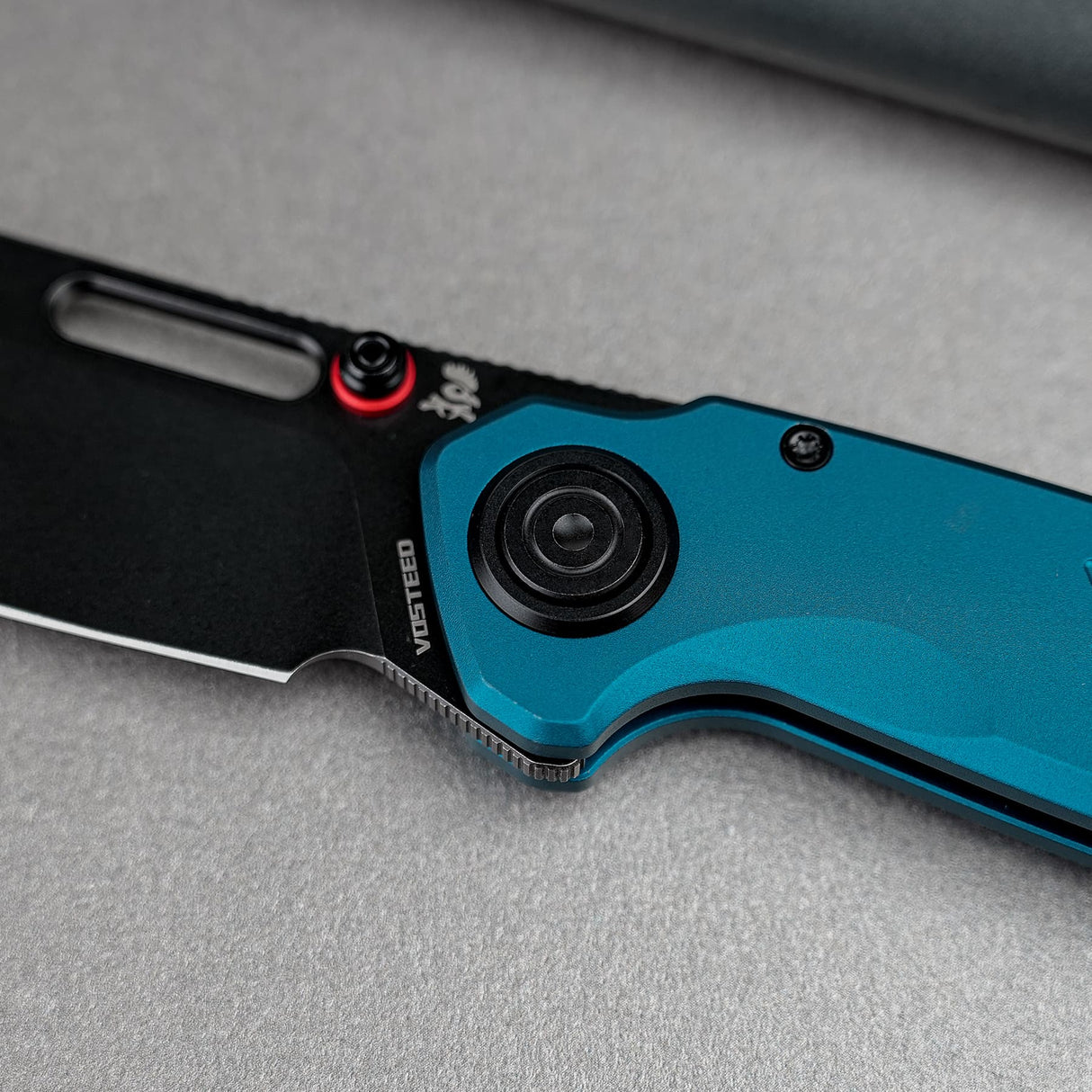 Zander - Vanchor Lock® | Steel Blue Aluminium + Blackwash S35VN - A4603