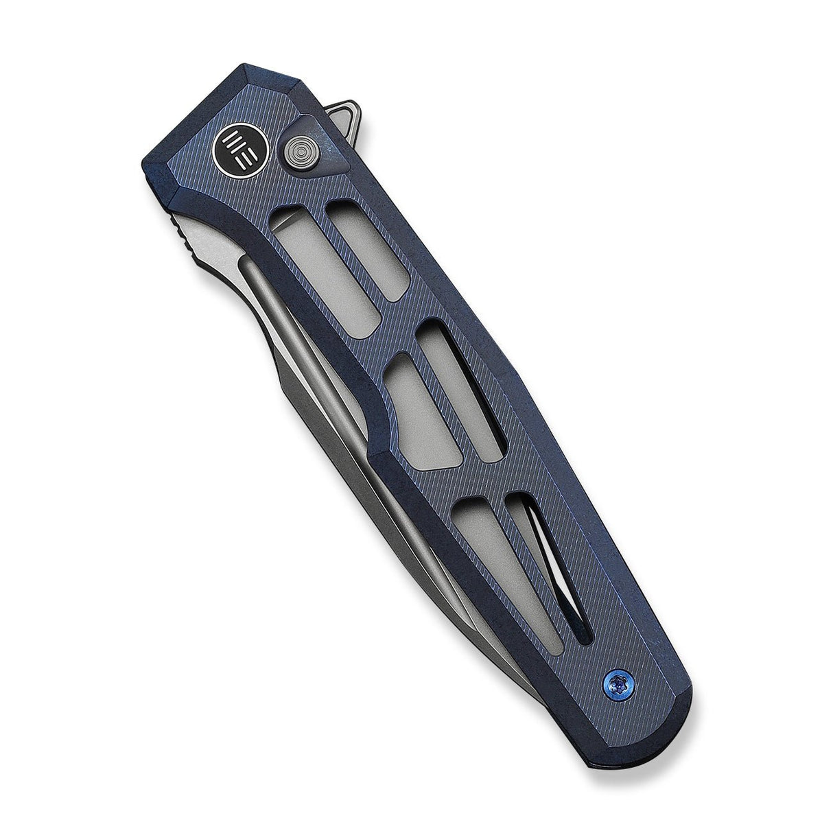 Dressytak | Blue Skeletonized Ti + Stonewashed M390
