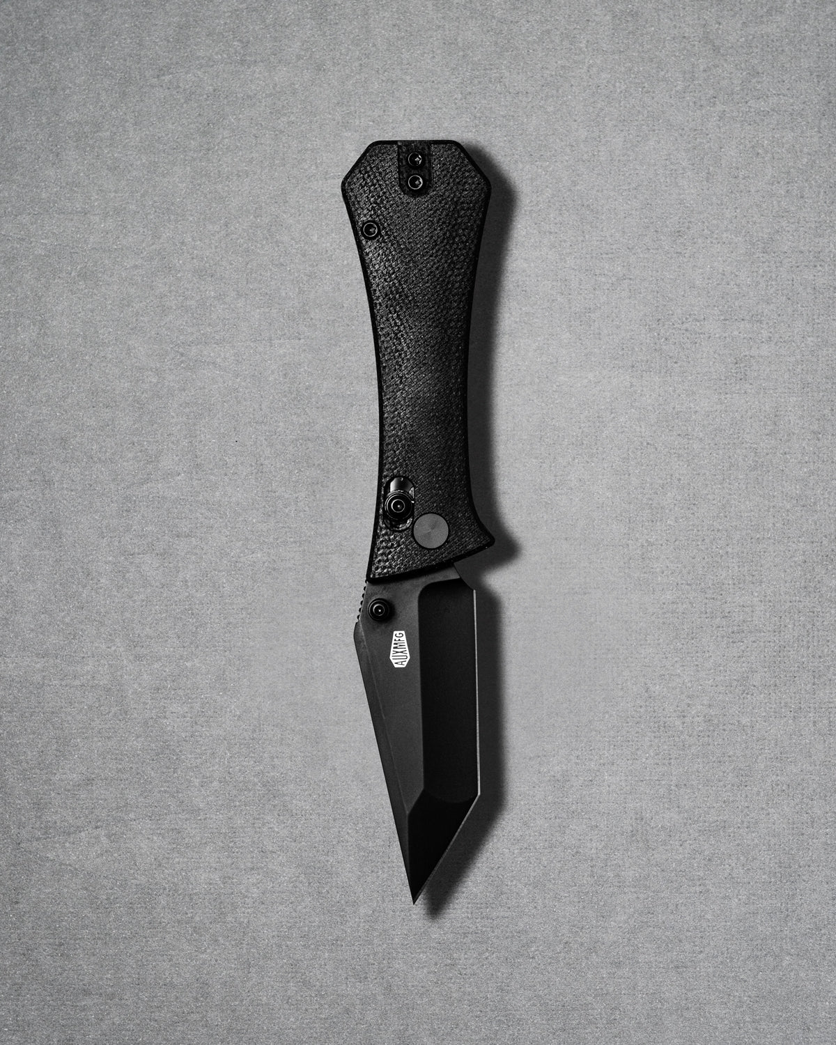 Coffin Tanto Deadhead Crossbar | Black Micarta + Black 14C28N
