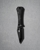 Coffin Tanto Deadhead Crossbar | Black Micarta + Black 14C28N