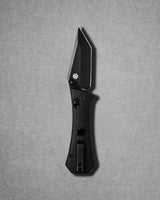 Coffin Tanto Deadhead Crossbar | Black Micarta + Black 14C28N