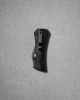 Coffin Tanto Deadhead Crossbar | Black Micarta + Black 14C28N