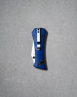 Coffin Tanto Deadhead Crossbar | Blue Micarta + 14C28N