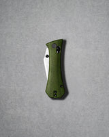 Coffin Tanto Deadhead Crossbar | Green Micarta + 14C28N