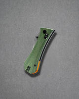 Coffin Tanto Deadhead Crossbar | Green Micarta + 14C28N