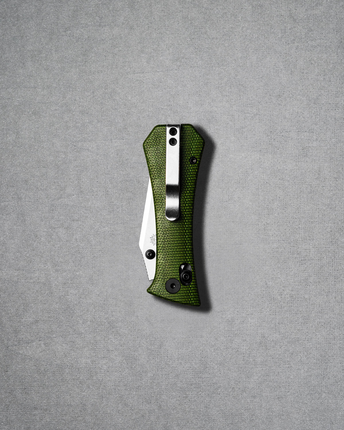 Coffin Tanto Deadhead Crossbar | Green Micarta + 14C28N