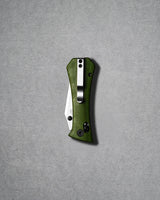 Coffin Tanto Deadhead Crossbar | Green Micarta + 14C28N