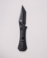 Coffin Tanto Deadhead Crossbar | Black Aluminium + Black PVD 14C28N
