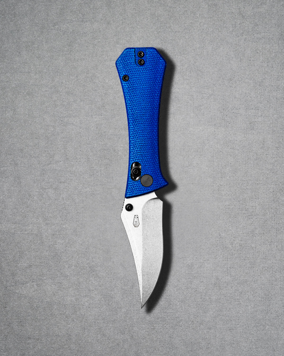 Pocket Bowie Deadhead Crossbar | Blue Micarta + 14C28N
