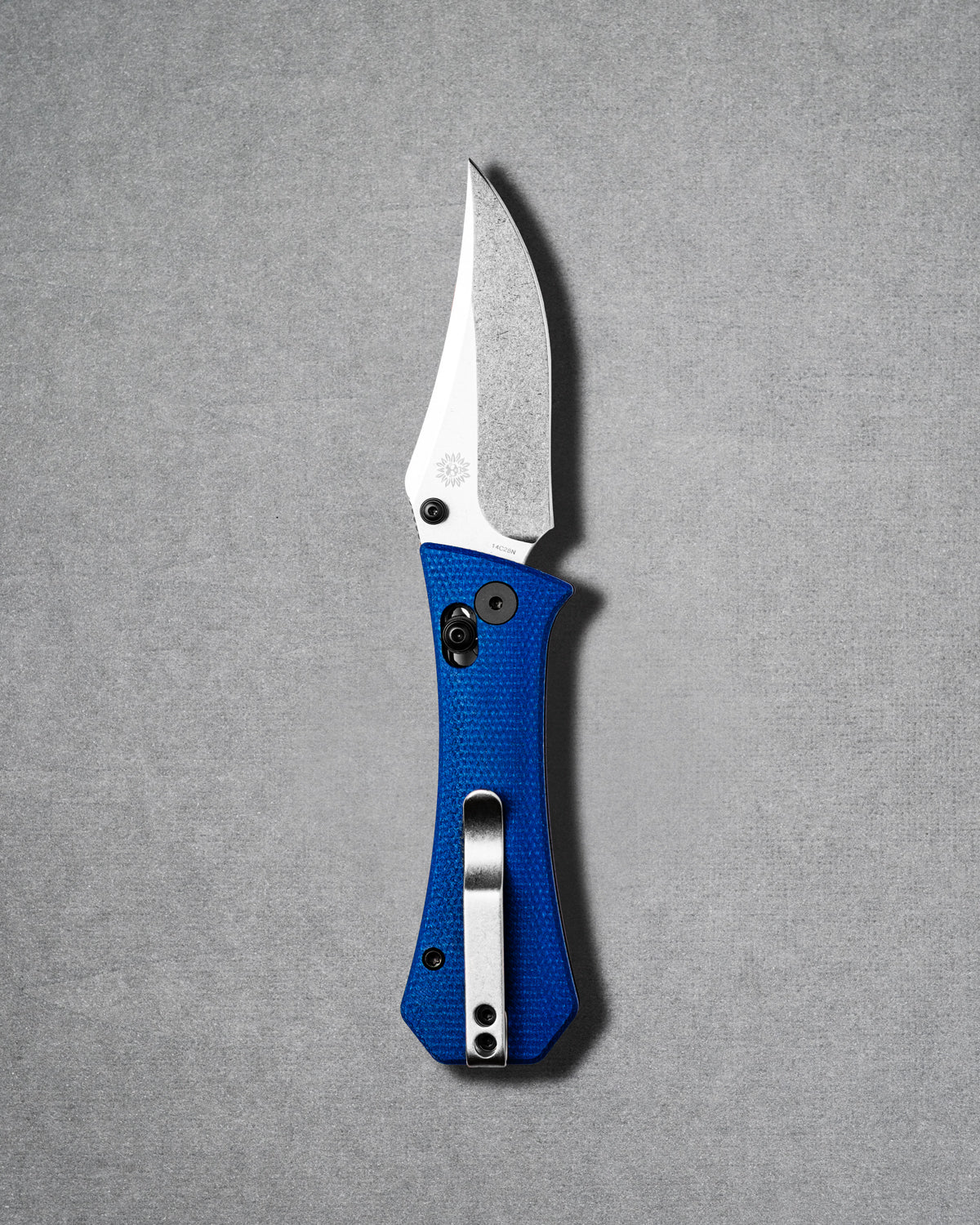 Pocket Bowie Deadhead Crossbar | Blue Micarta + 14C28N