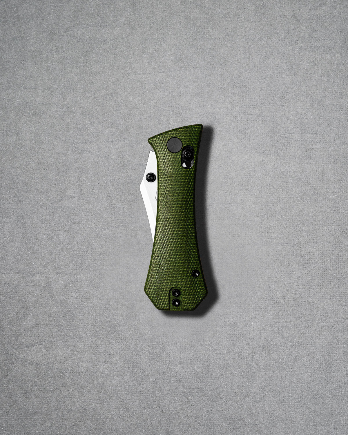 Pocket Bowie Deadhead Crossbar | Green Micarta + 14C28N