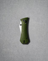 Pocket Bowie Deadhead Crossbar | Green Micarta + 14C28N