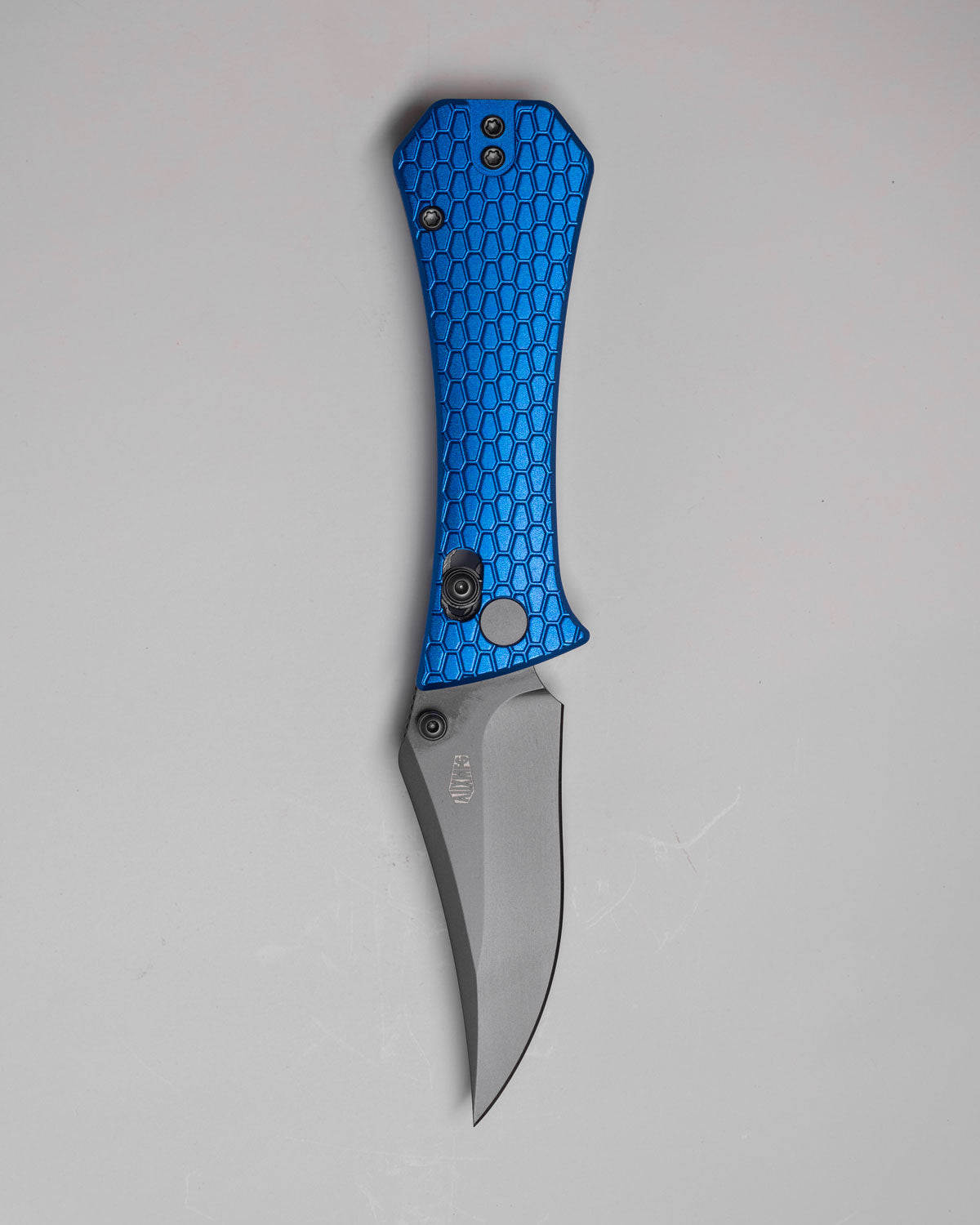 Pocket Bowie Deadhead Crossbar | Blue Aluminium + Smoke PVD 14C28N