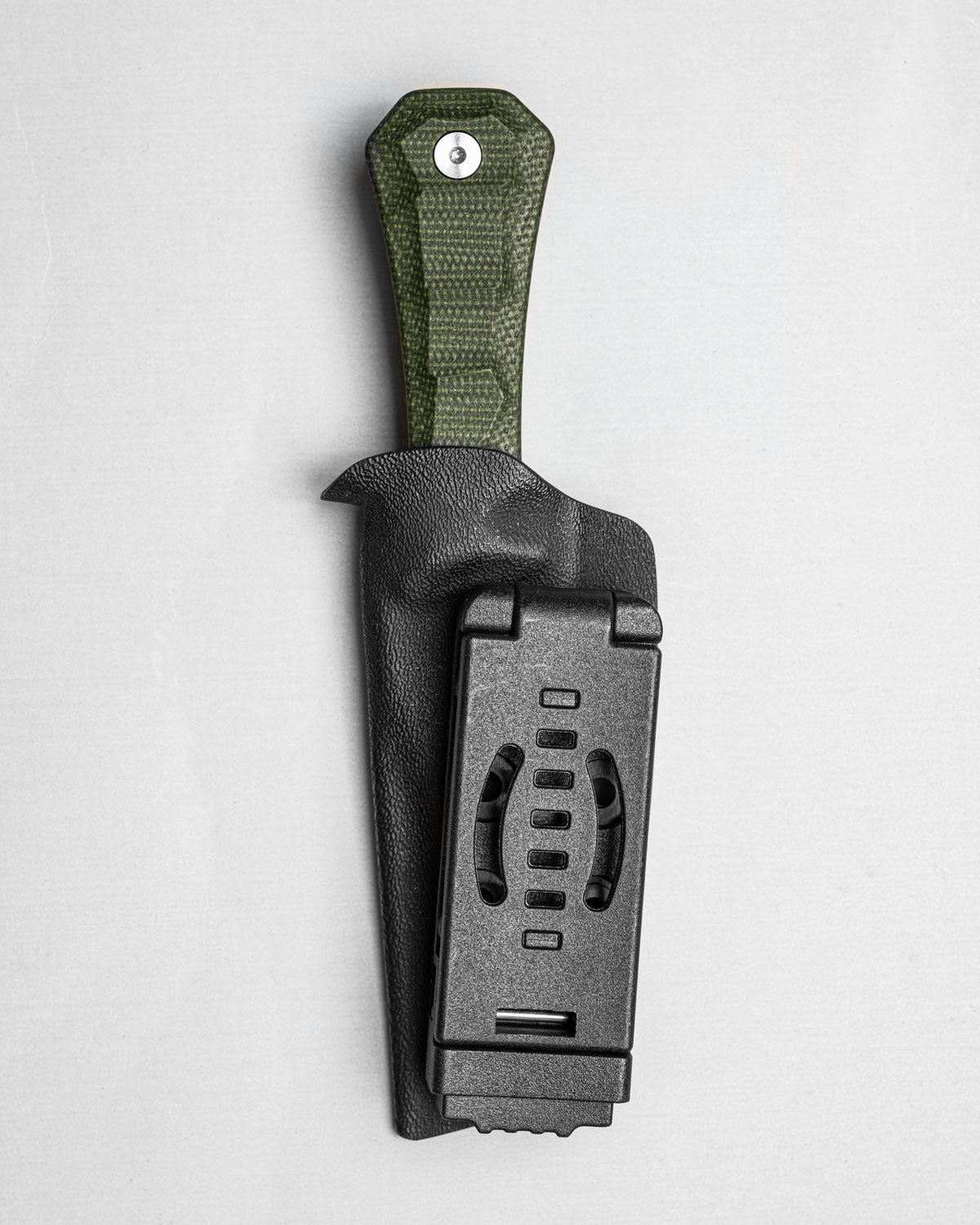 Pocket Bowie Deadhead Fixed | Green Micarta 14C28N