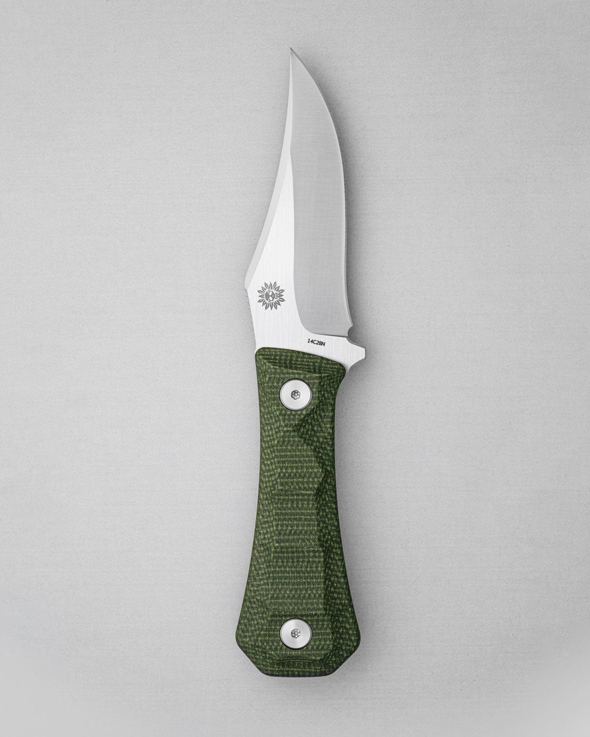 Pocket Bowie Deadhead Fixed | Green Micarta 14C28N
