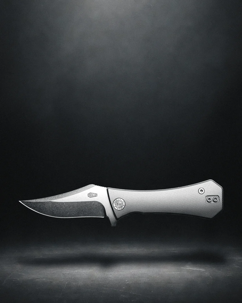 Pocket Bowie Framelock | Titanium + Stonewash M390