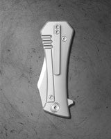 Pocket Bowie Framelock | Titanium + Stonewash M390