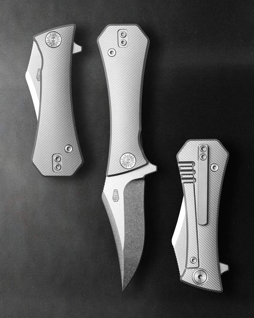 Pocket Bowie Framelock | Titanium + Stonewash M390