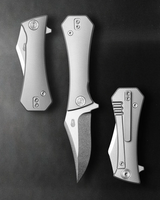Pocket Bowie Framelock | Titanium + Stonewash M390