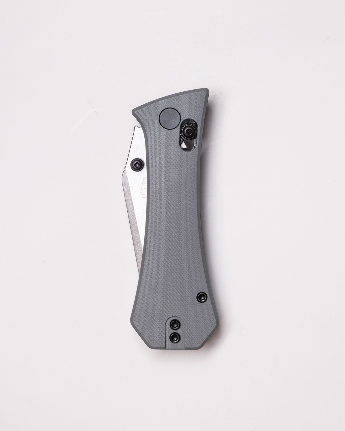 Coffin Tanto Deadhead Crossbar | Grey G10 + Stonewash 14C28N