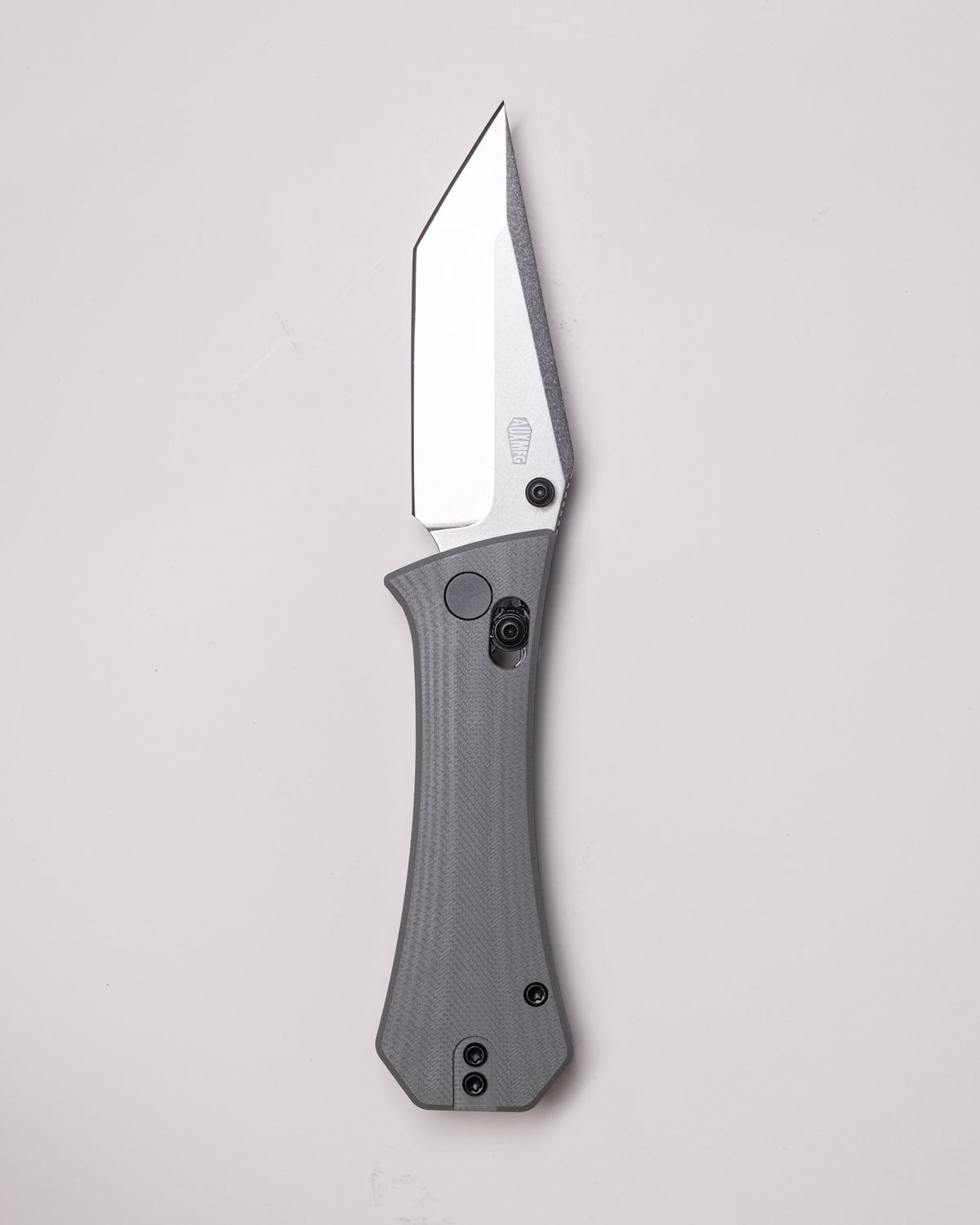 Coffin Tanto Deadhead Crossbar | Grey G10 + Stonewash 14C28N