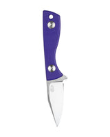 Runt Deadhead Fixed | Purple G10 + Stonewash 14C28N
