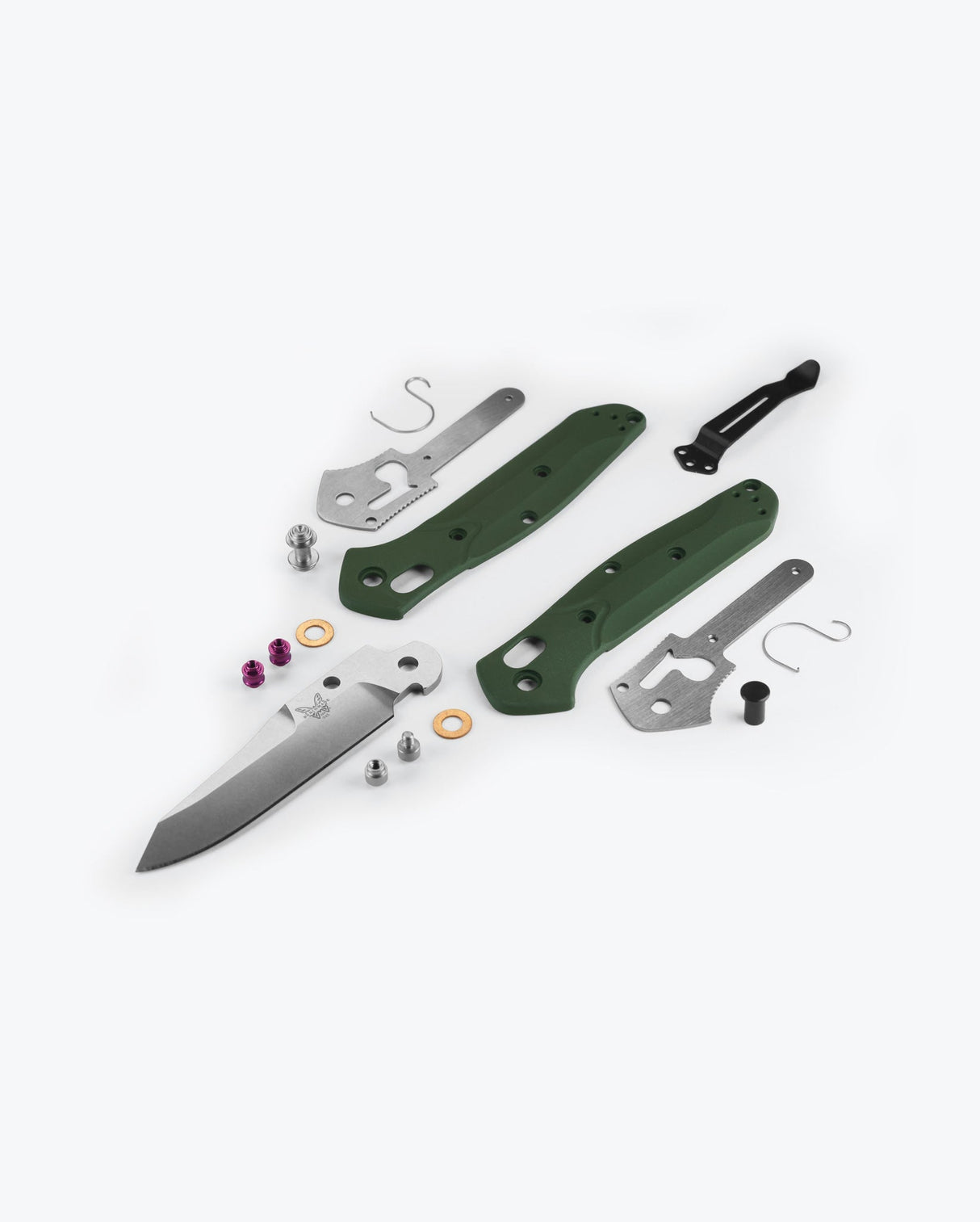 945 Mini Osborne | Green Aluminium + Satin S30V