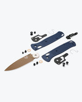 Bugout | Crater Blue Grivory + Flat Earth Cerakote S30V