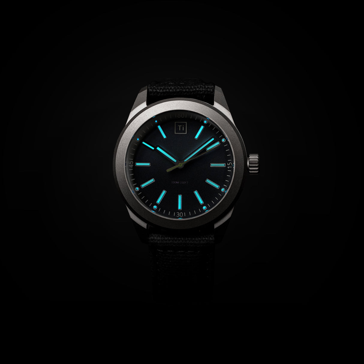Ti Base Line Field Watch | Black Dial