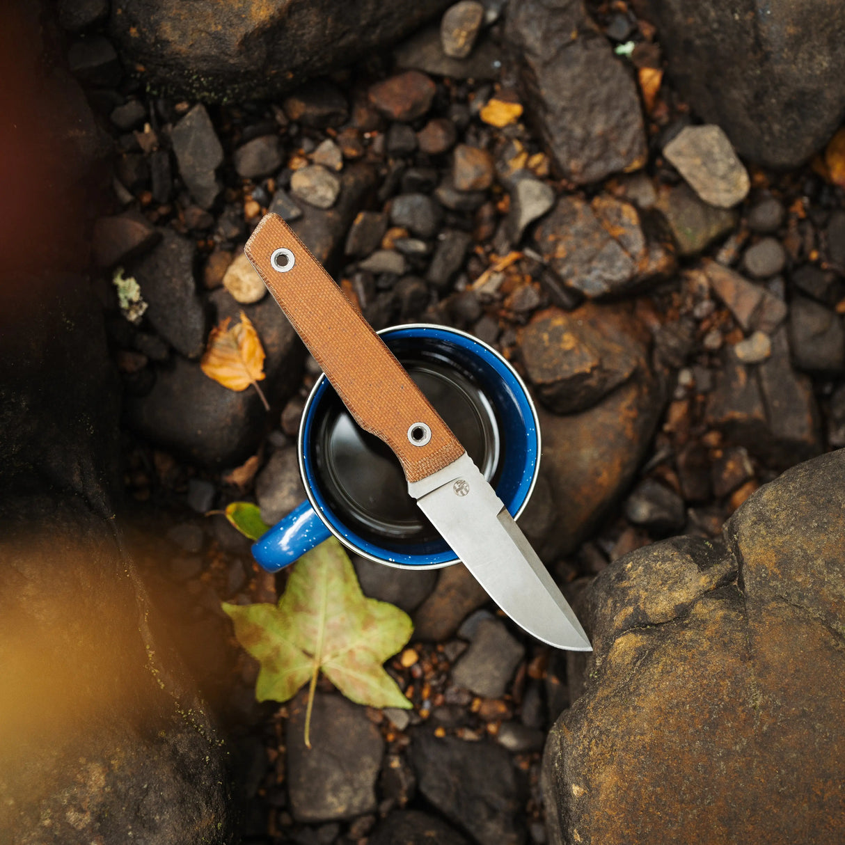 USA Signal Fixed Blade | Nitro-V + Natural Micarta