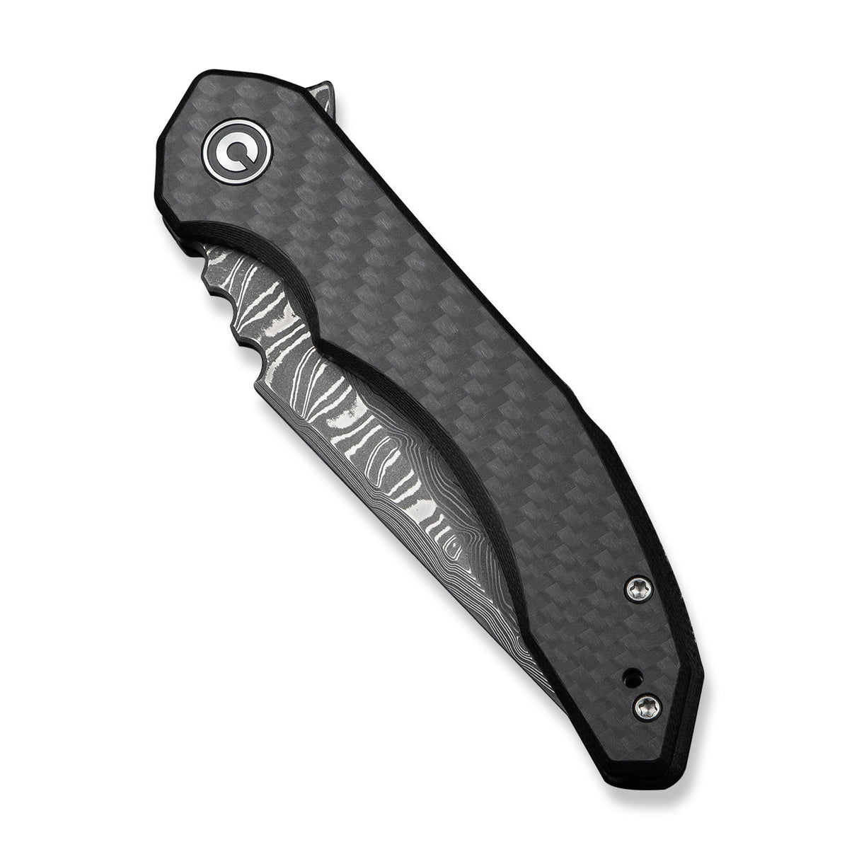 Bluetick | Carbon Fiber Damascus
