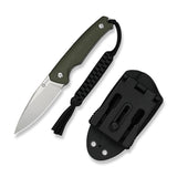 Altus Fixed Blade | OD Green G10 + Stonewash 14C28N