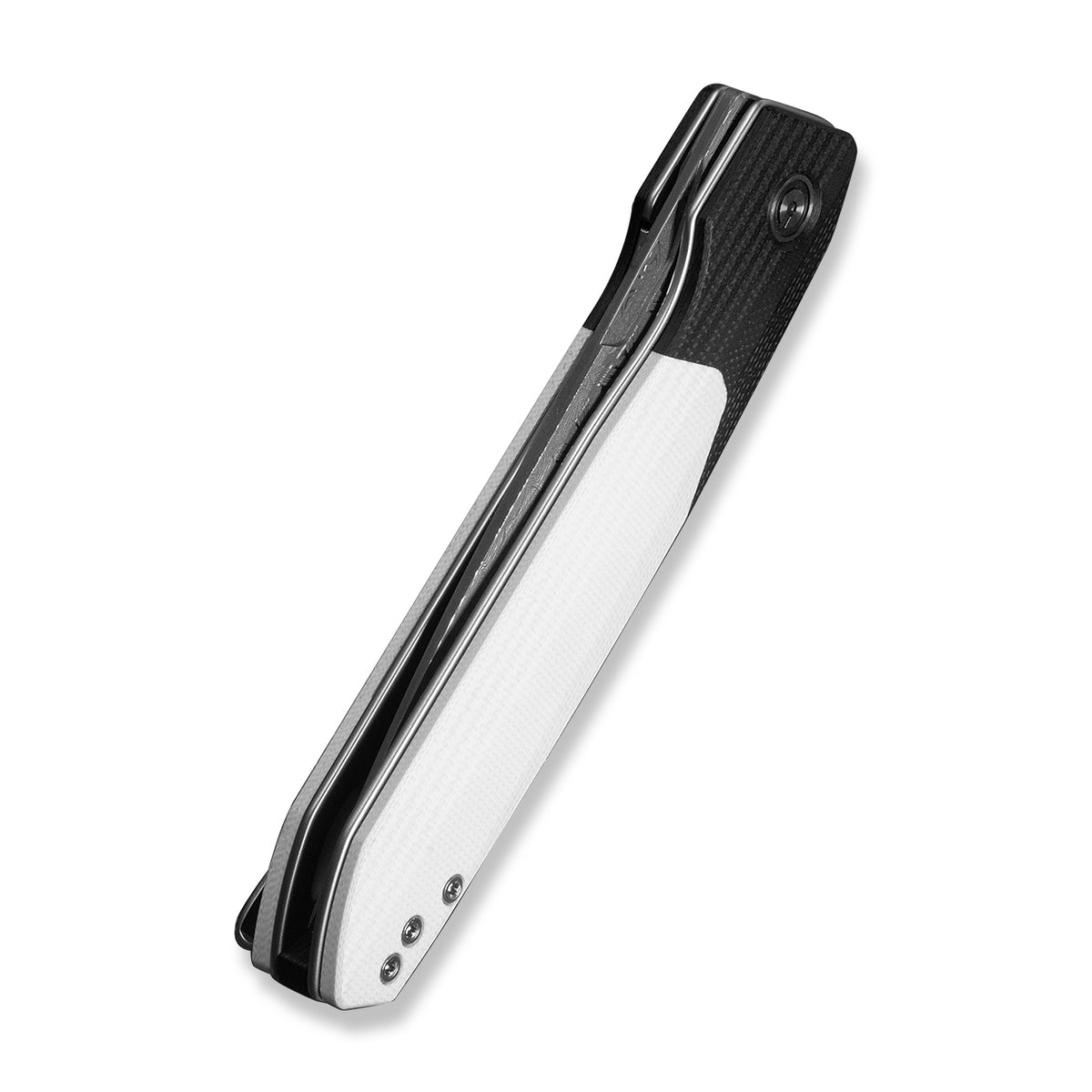 BRR15 Light | Black & White G10 + Damascus