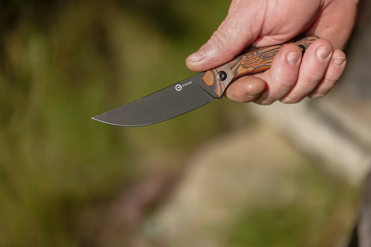 Carveth | Orange & Black G10 + Blackwash AEB-L
