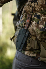 Carveth | Orange & Black G10 + Blackwash AEB-L