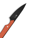 High Grass Field Knife | Orange G10 + Blackwash 14C28N